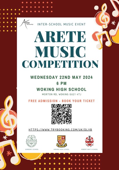 Arete Music Competition Poster 20240522
