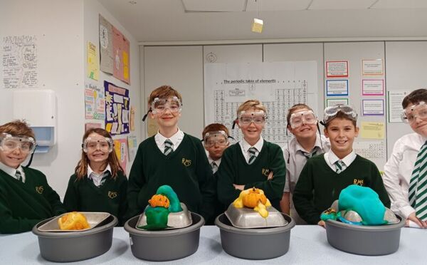 Year 7 Science Club - Elephant's Toothpaste in Pumpkins